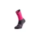 Ciorapi compresivi Trail Running, Lurbel Desafio Five, gri închis-fuchsia