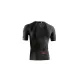 Tricou cu fermoar trail running, Lurbel Zeus Pro, gri închis-roșu